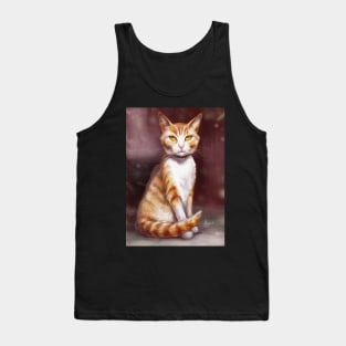 Red cat Tank Top